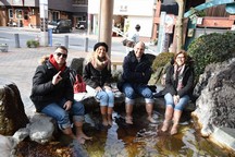 Foot bath at Ureshino hot springs
