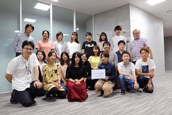 学生、教員の記念写真