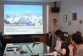 Presentation by Ms. Zuccatti from the University of Trento