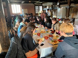 外海の食材を使った昼食